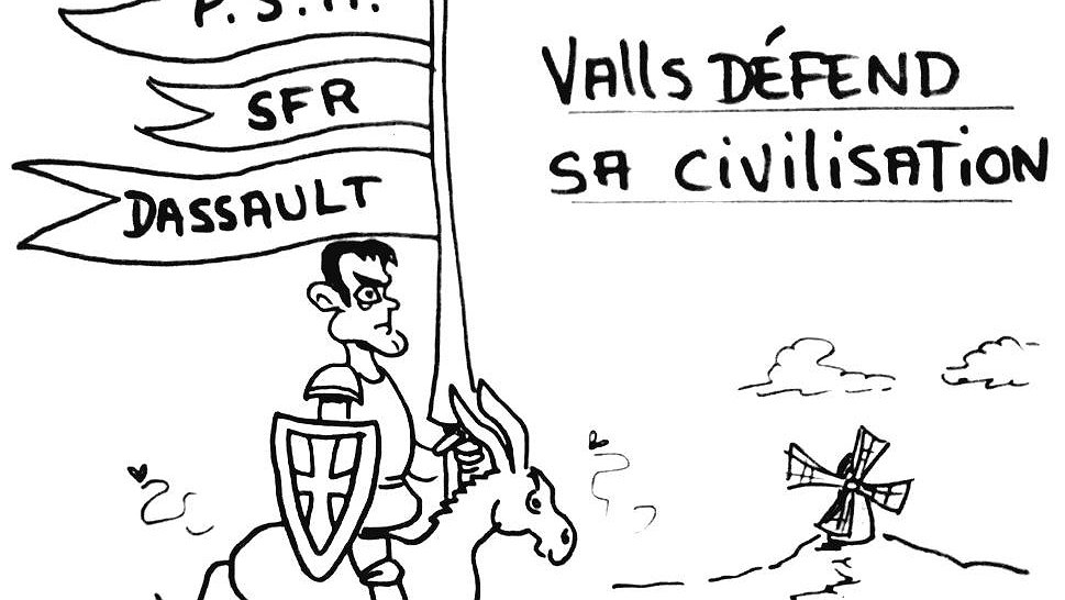 Illustration - les mensonges de Valls