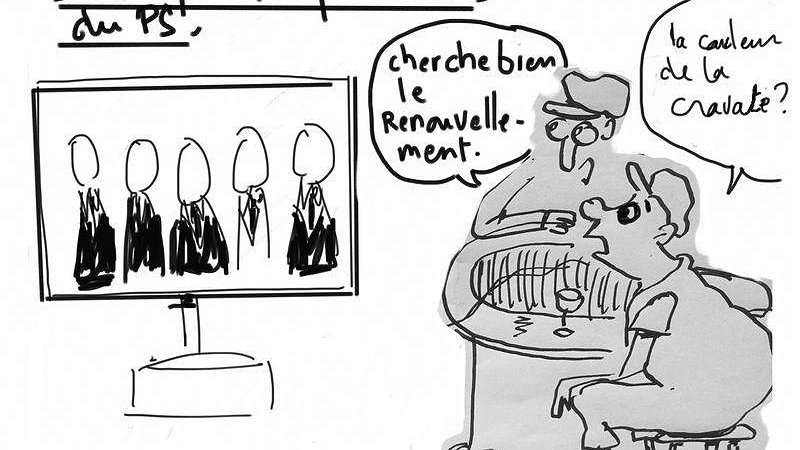 Illustration - des candidats dans la continuité de Hollande
