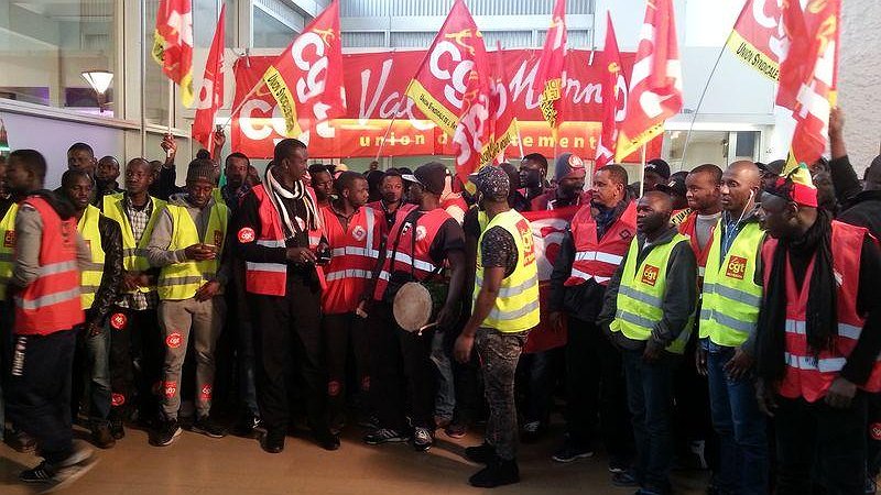 travailleurs sans papiers en grève