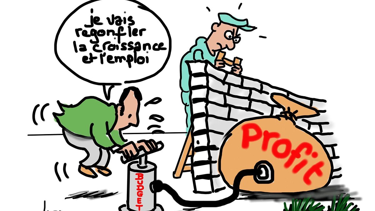 Illustration - Macron devant ses mandants