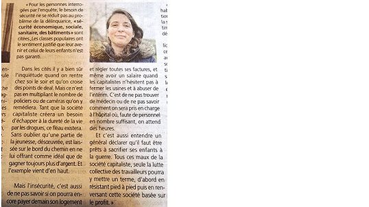 Illustration - Lutte ouvrière Mélanie Peyraud