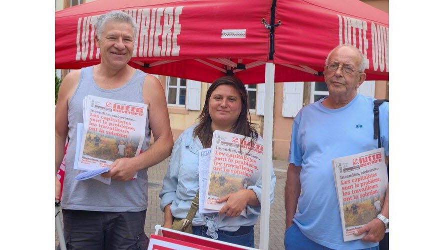Illustration Canicule, inflation, salaires... Lutte ouvrière lance sa campagne de terrain