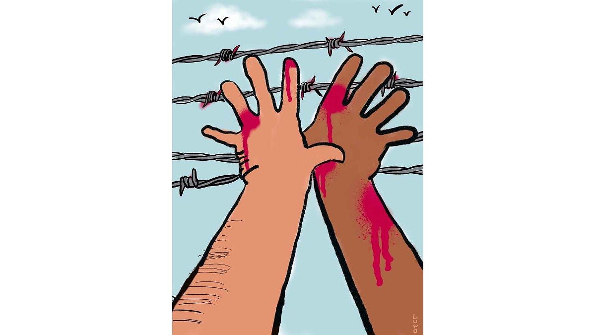 Illustration - chasse aux migrants criminelle