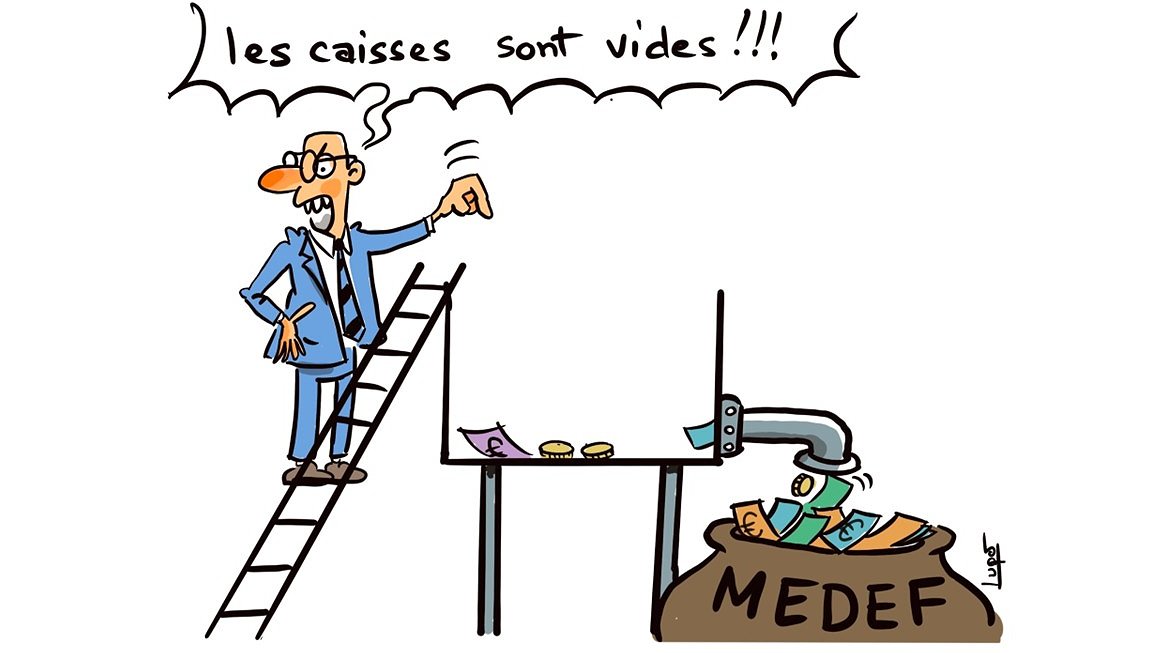 Illustration - Le Medef fait la leçon, nous payons l’addition