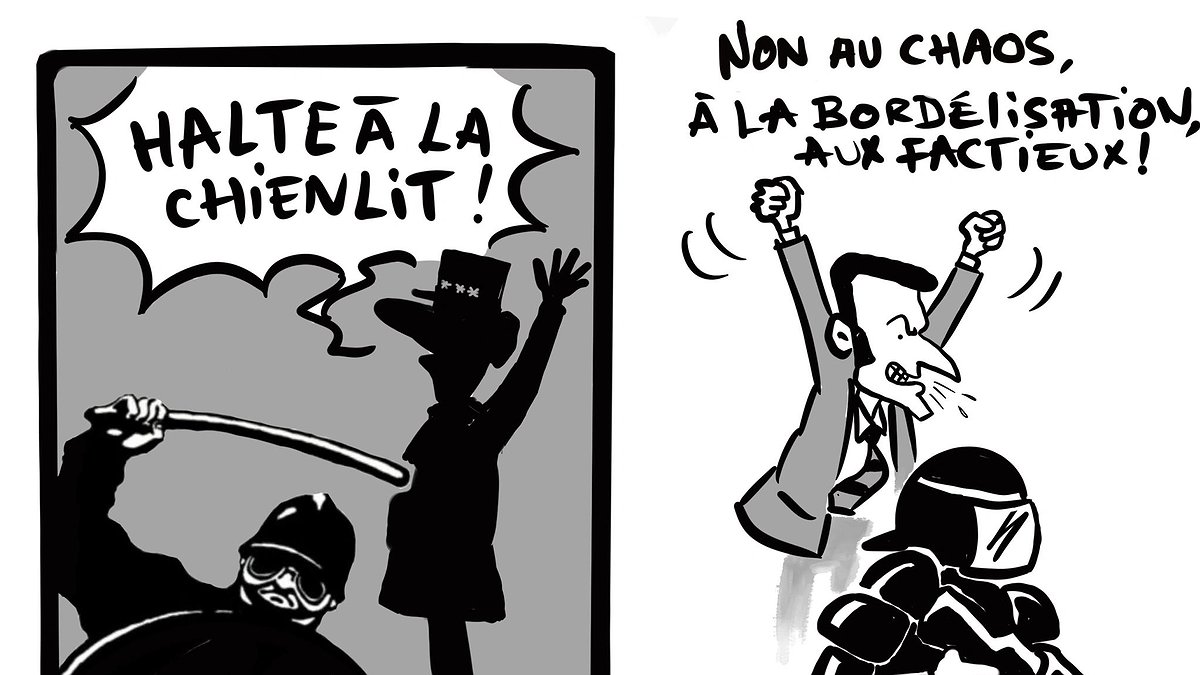 Illustration - le coup de la matraque