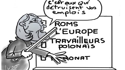 Illustration RN : fermeté pour les pauvres, servilité envers les riches