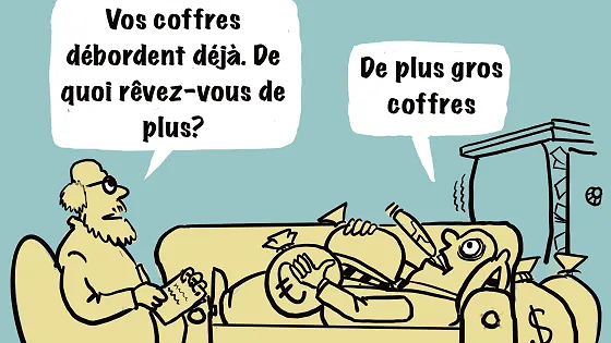 Illustration - Actionnaires du groupe Arc : Ils pleurent la bouchent pleine