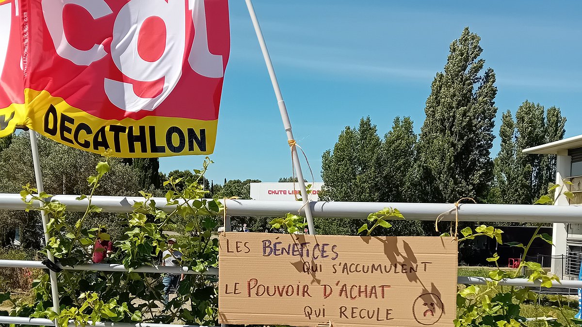 Illustration - Décathlon : à fond la grève