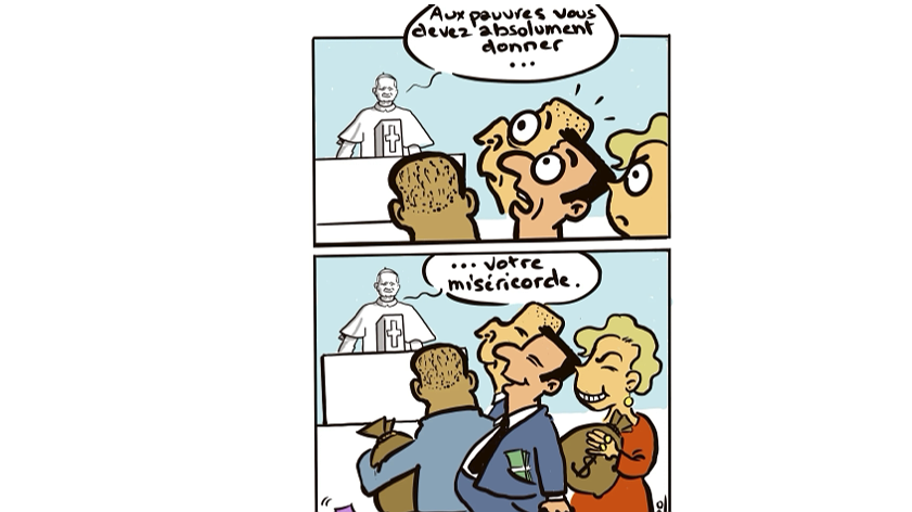 Illustration c’est cher la messe !