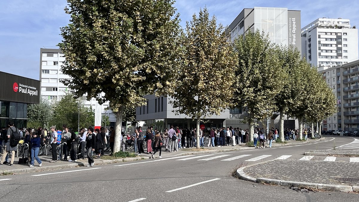 Illustration Les personnels du CROUS en grève à Strasbourg