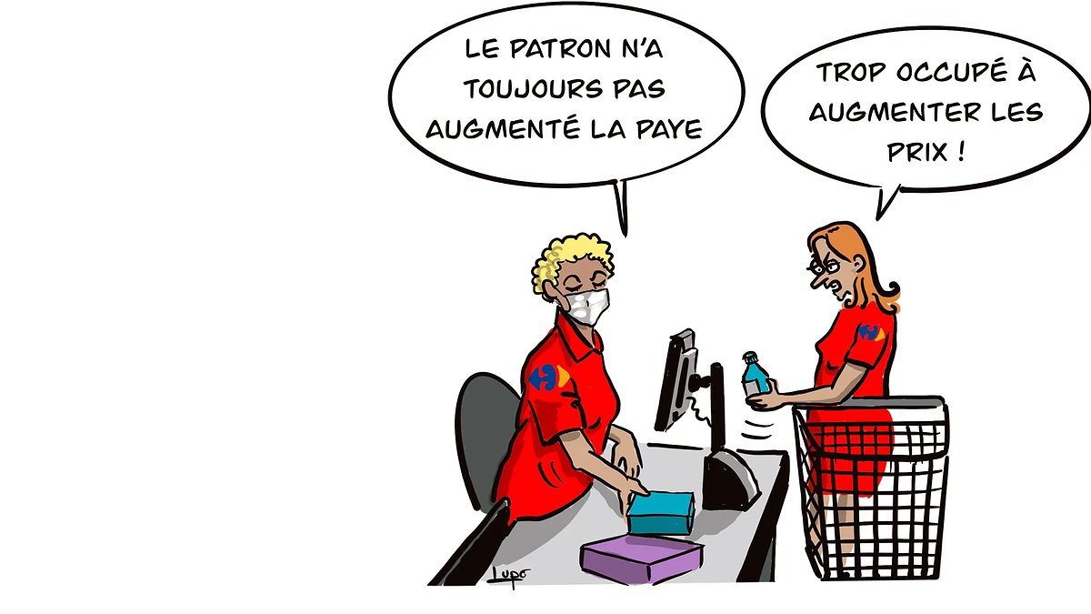 Illustration - Les prix montent, pas nos salaires