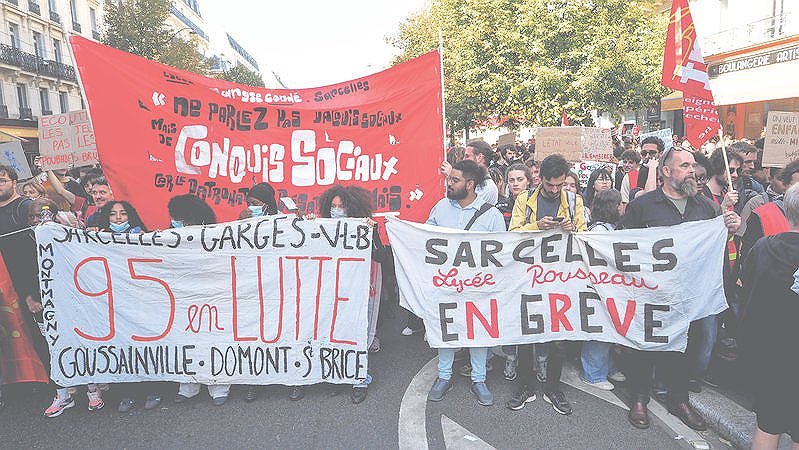 Illustration - la manif à Paris