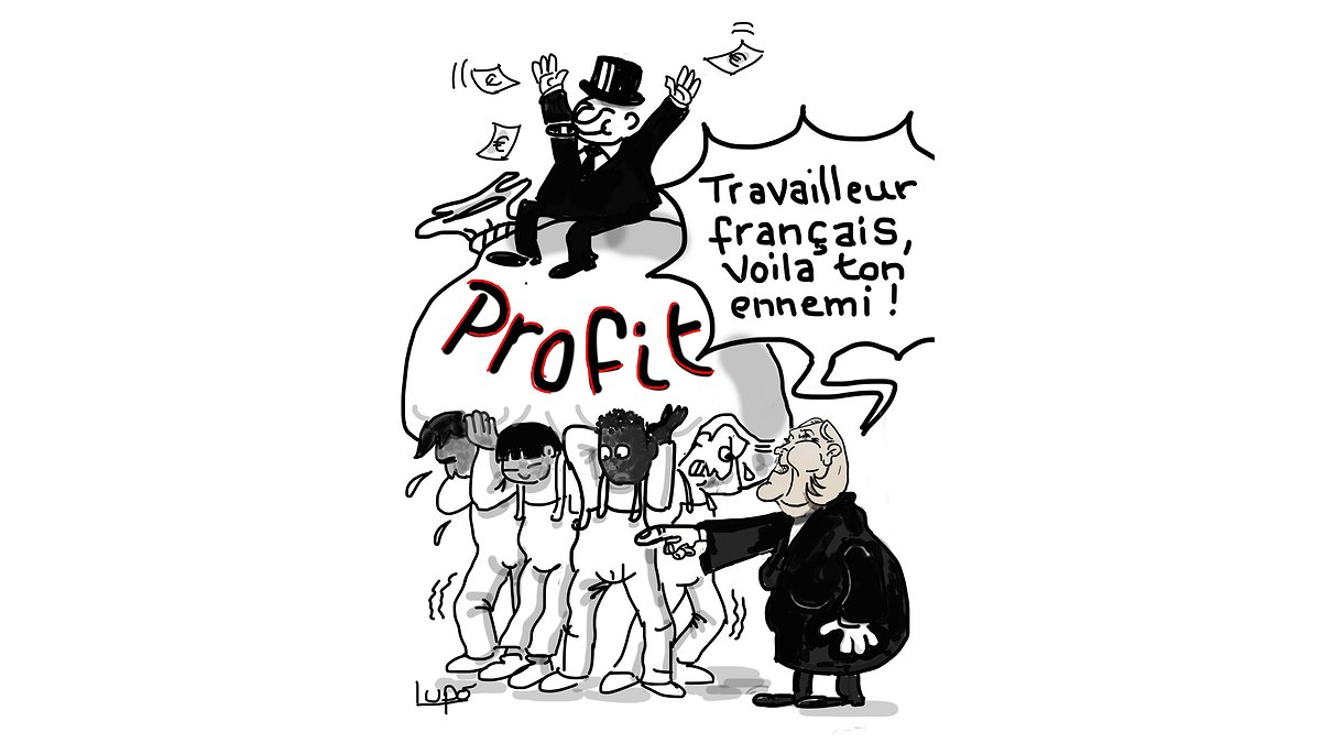 Illustration - Non à la guerre entre travailleurs !