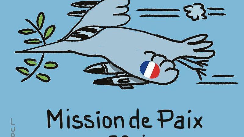 Illustration - troupes françaises  hors d’Afrique !
