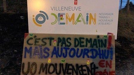 Illustration - grève au Technicentre de Villeneuve-Saint-Georges