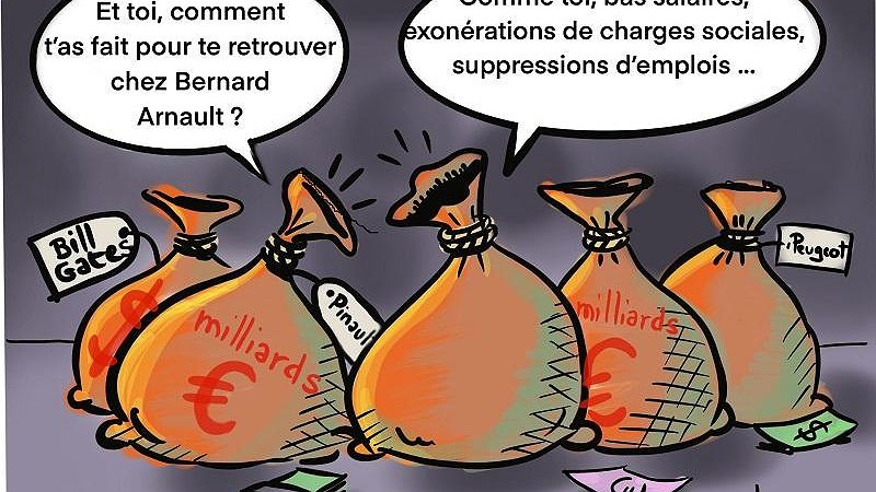 Illustration - Macron reçoit les milliardaires