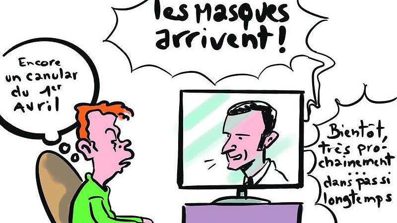 Illustration - Macron entre deux chaises