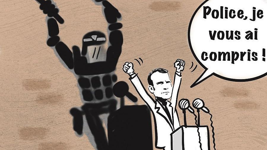 Illustration - pour Macron, la matraque a de l’avenir