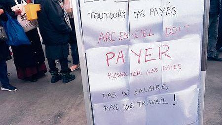 Illustration - grève pour le paiement des salaires