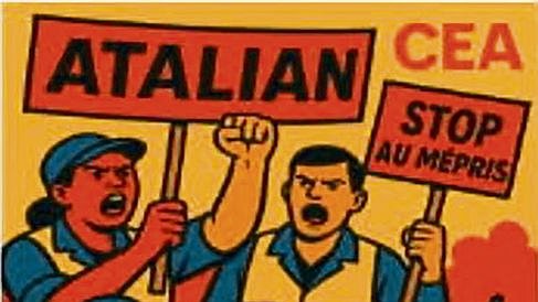 Illustration - la grève chez Atalian