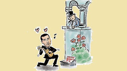 Illustration pas touche aux riches, même sur le papier