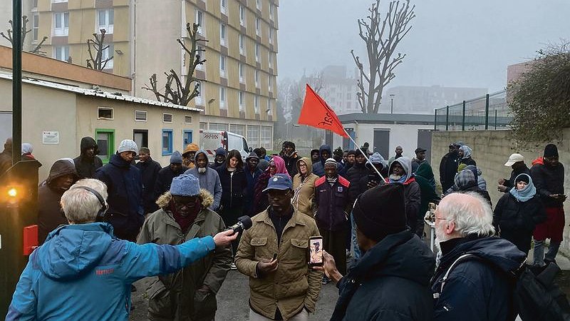 Illustration - un foyer en lutte