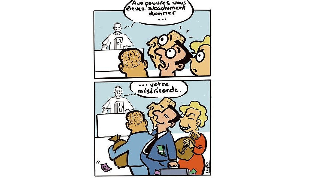 Illustration - les riches gagnent leur paradis