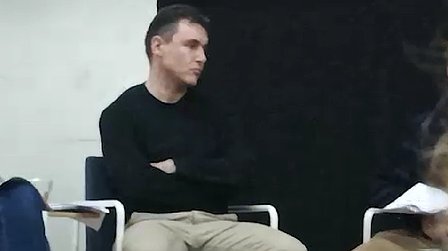 Illustration Benjamin Gouezigoux au débat Ouest-France