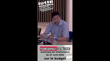 Illustration Intervention de Clément Bordes sur le budget
