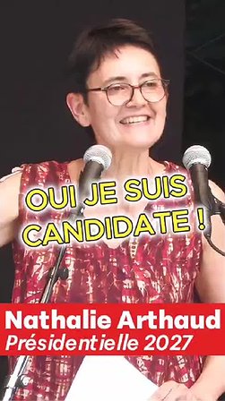 Illustration Nathalie Arthaud, candidate Lutte ouvrière - le camp des travailleurs